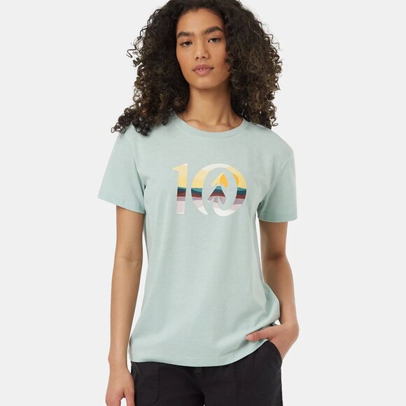 Ten Tree. T-Shirt. Light Mint. Multi Color Ten Tree Logo. Size M. Womens. - Picture 1 of 8